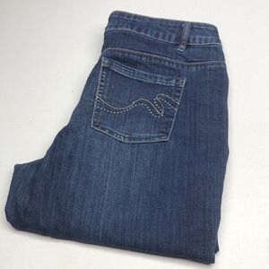 SANTANA HIGH-RISE CROP STRAIGHT JEANS 14/32x26 ⭐️
